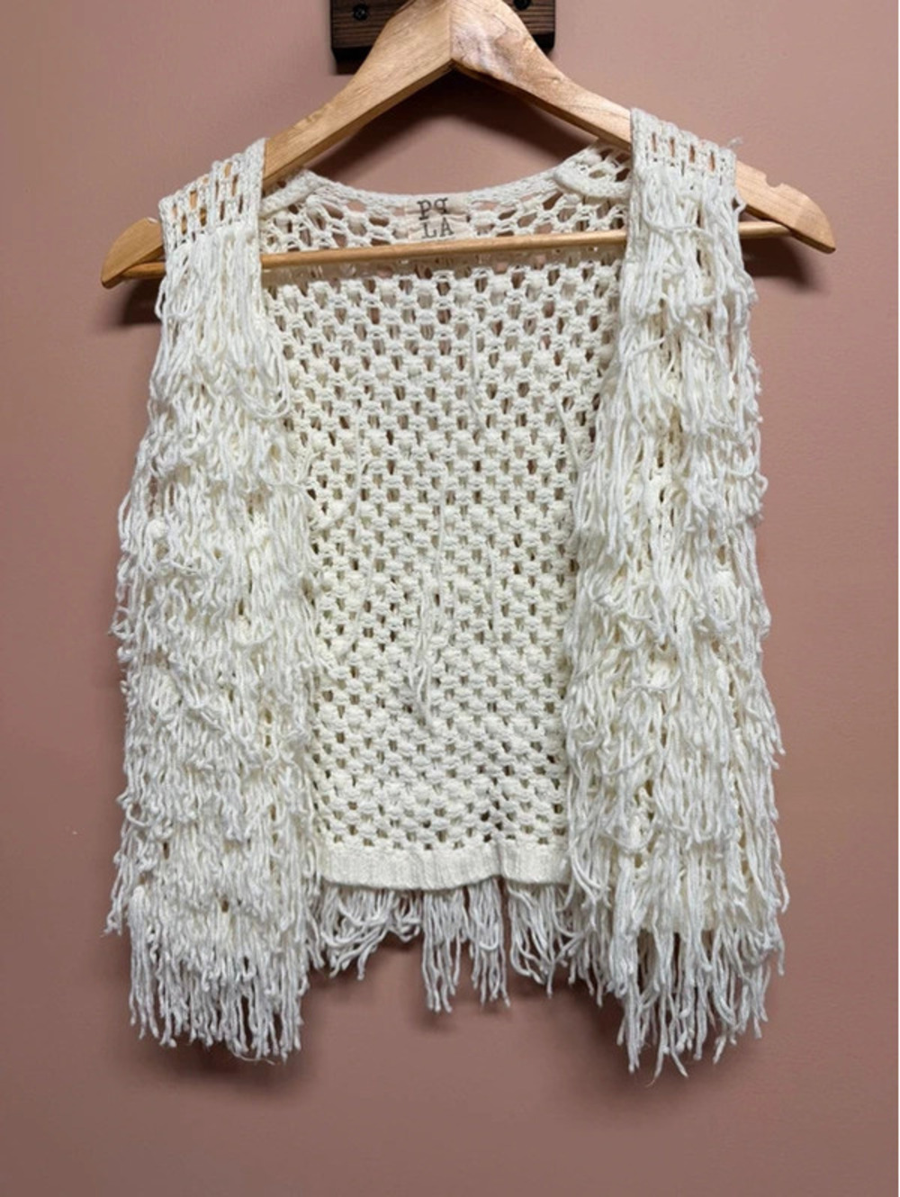 PPLA "Flounder" fringe crochet vest